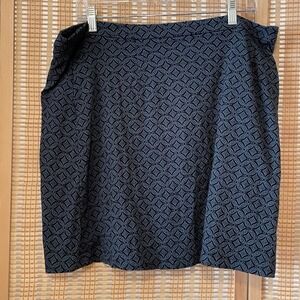 Margaret M Womens 2X Skirt Small Deandra Textured Aline Teal Green Stretch